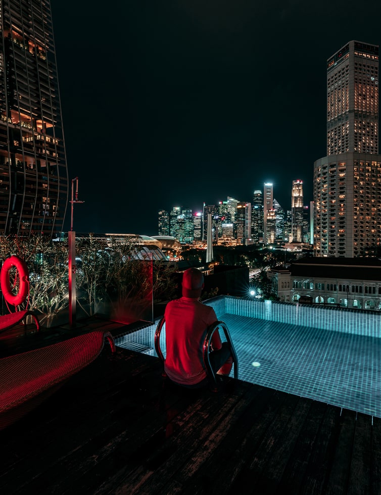 The Night Lights of Singapore